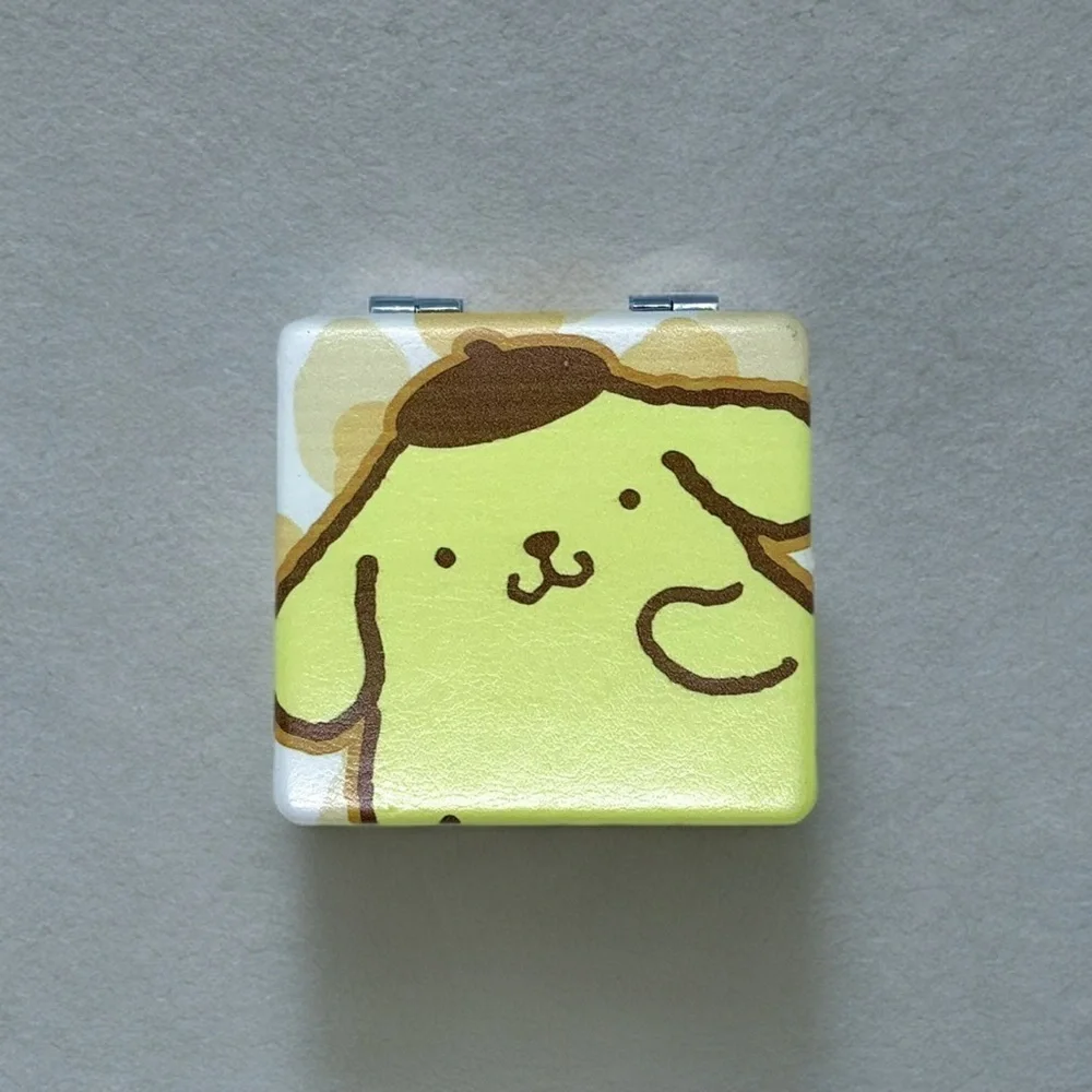 Sanrio Compact Mirror - Pompompurin Travel Mini Portable, Kawaii Gift